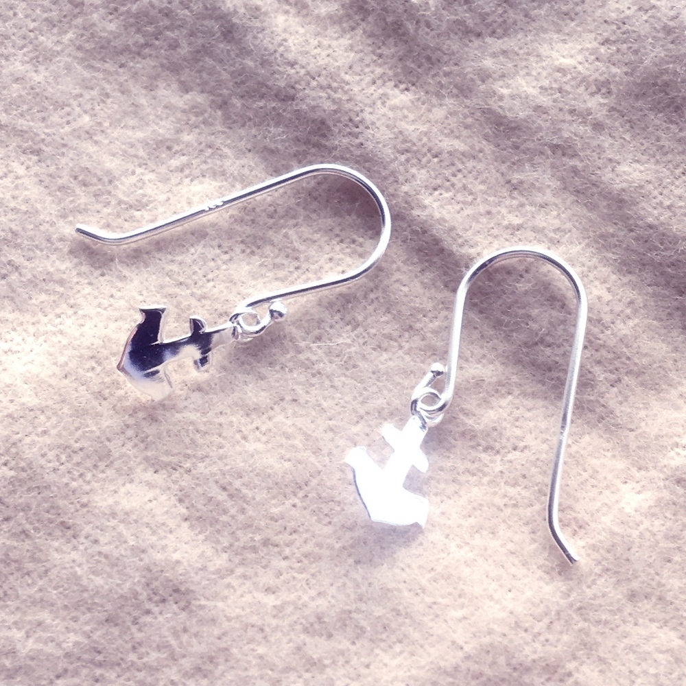 ⚓️ Silver Anchor Earrings ⚓️